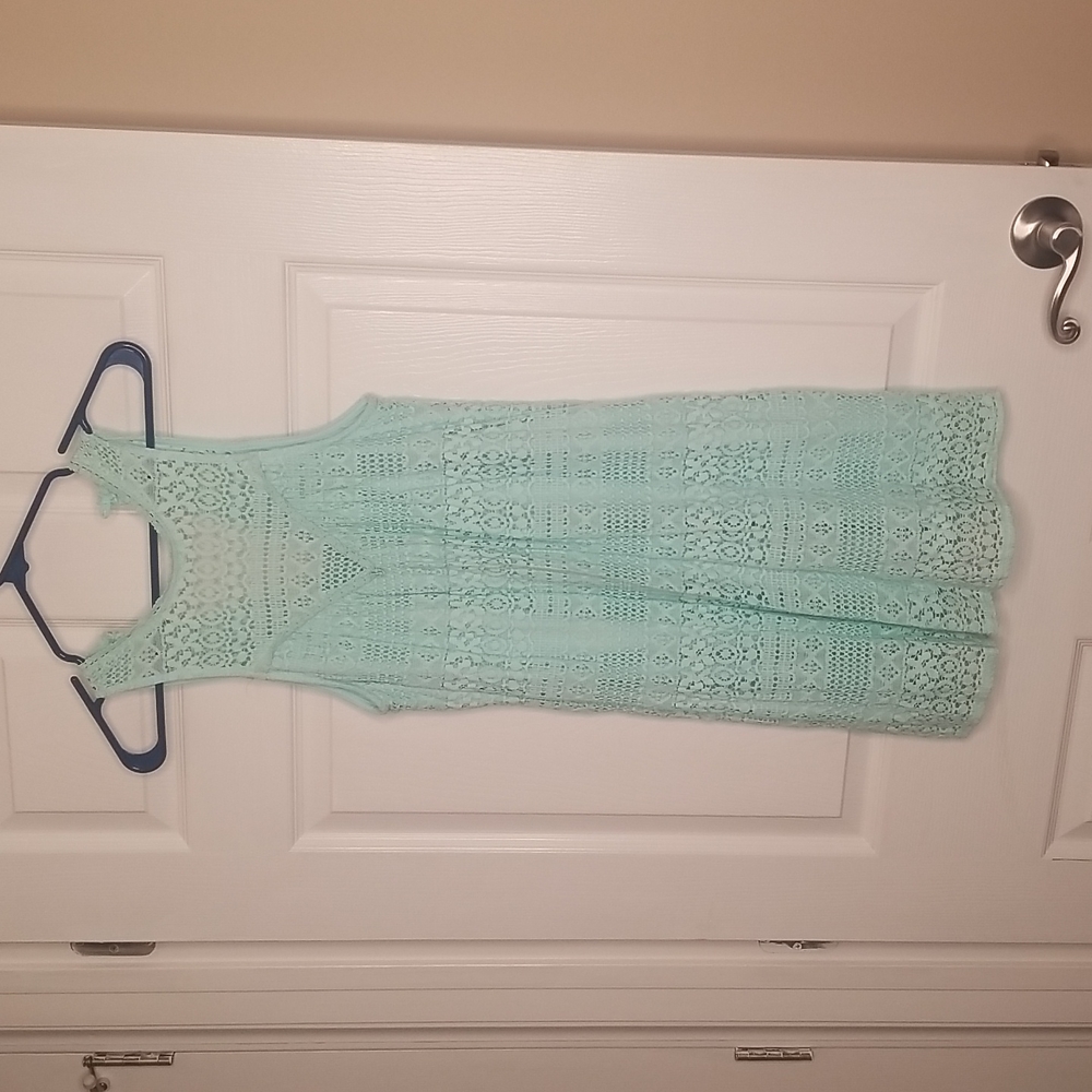 SOPRANO lace dress Light Aqua Teal‎